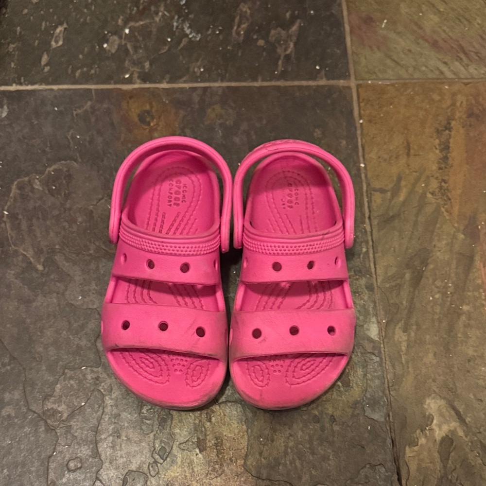 CROCS Kids Bright Pink Sandals
